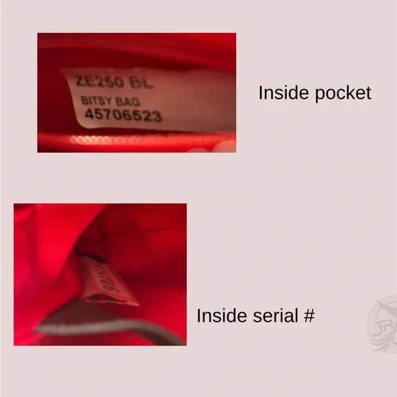 Dooney & Bourke Zebra-Print Bitsy mini Bag. Black and light tan - Picture 4 of 4